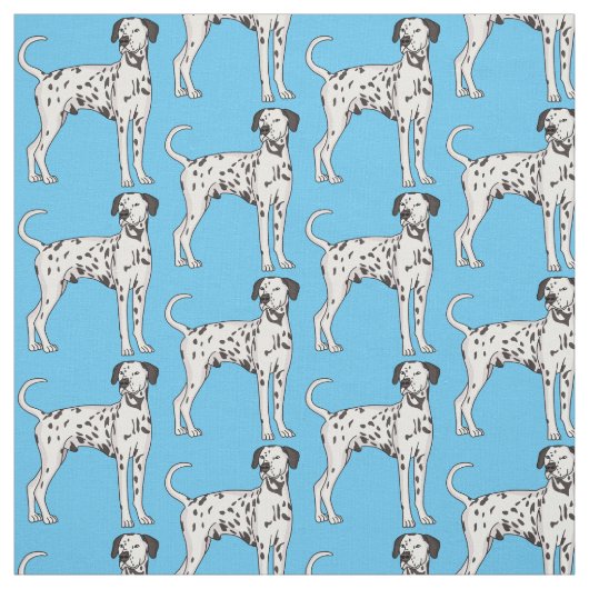 Dalmatische hondencartoon stof (Swatch)