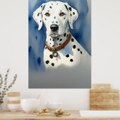 Dalmatische hondenprint, waarde Poster papier (mat (Keuken)