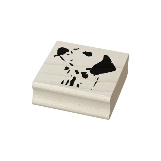 Dalmatische Hondenras Gezichtshoofd Rubberstempel (Stempel)