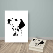Dalmatische Hondenras Gezichtshoofd Rubberstempel