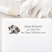 Dalmatische Hondenras Pet Lovers Etiket (Insitu)