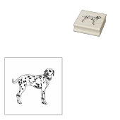 Dalmatische Hondenras Rubber Stamp Rubberstempel (Gestempeld)