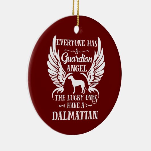 Dalmatische hondenvogel keramisch ornament (Rechts)