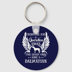 Dalmatische hondenvogel sleutelhanger