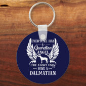 Dalmatische hondenvogel sleutelhanger (Voorkant)