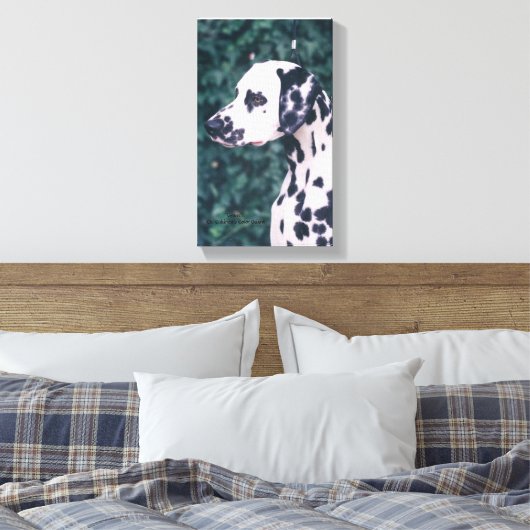 Dalmatische hoofdstudie — Grunt Canvas Afdruk (Insitu (Slaapkamer))