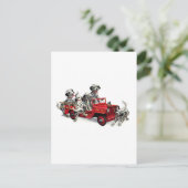 Dalmatische jongen met vuurwapen briefkaart (Staand voorkant)