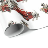 Dalmatische jongen met vuurwapen cadeaupapier (Rol Hoek)