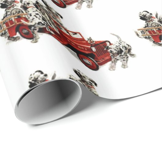 Dalmatische jongen met vuurwapen cadeaupapier (Rol Hoek)