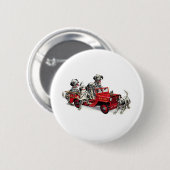 Dalmatische jongen met vuurwapen ronde button 5,7 cm (Voorkant /achterkant)