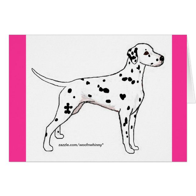 Dalmatische Kaarten: zwart-gepoot (Voorkant Horizontaal)