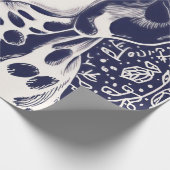 Dalmatische kerst cadeaupapier (Hoek)