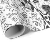 Dalmatische kerst cadeaupapier (Rol Hoek)