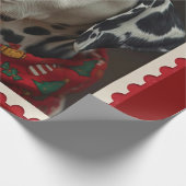 Dalmatische kerst cadeaupapier (Hoek)