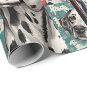 Dalmatische kerst cadeaupapier (Rol Hoek)