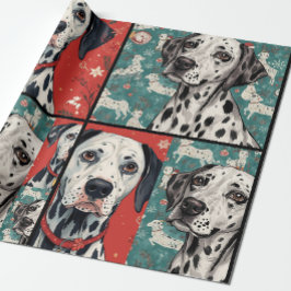 Dalmatische kerst cadeaupapier