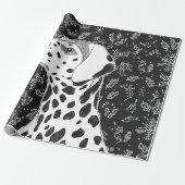 Dalmatische kerst cadeaupapier (Uitgerold)