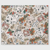 Dalmatische kerst cadeaupapier (Vlak)