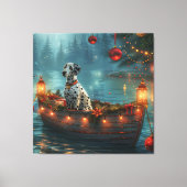 Dalmatische Kerst Feestelijke Reis Canvas Afdruk (Voorkant)