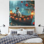 Dalmatische Kerst Feestelijke Reis Canvas Afdruk (Insitu (Slaapkamer))