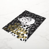 Dalmatische kerst folie feestdagenkaart (Gedraaid)