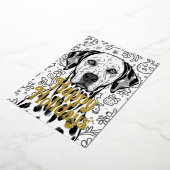 Dalmatische kerst folie feestdagenkaart (Gedraaid)