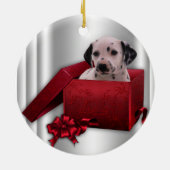 Dalmatische Kerstboomornament Keramisch Ornament (Achterkant)