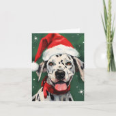 Dalmatische Kerstborstel schilderij kunstwerk Kaart (Voorkant)