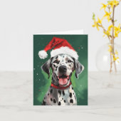 Dalmatische Kerstborstel schilderij kunstwerk Kaart (Gele Bloem)