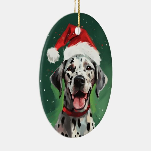 Dalmatische Kerstborstel schilderij kunstwerk Keramisch Ornament (Rechts)