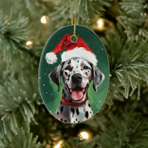 Dalmatische Kerstborstel schilderij kunstwerk Keramisch Ornament