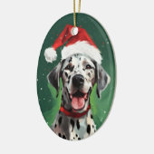 Dalmatische Kerstborstel schilderij kunstwerk Keramisch Ornament (Links)