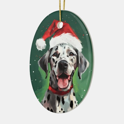 Dalmatische Kerstborstel schilderij kunstwerk Keramisch Ornament (Links)