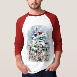Dalmatische kerstcadeautjes t-shirt