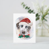 Dalmatische kerstcadeautjes voor honden feestdagenkaart (Staand voorkant)