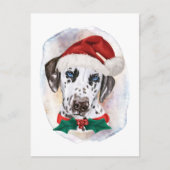 Dalmatische kerstcadeautjes voor honden feestdagenkaart (Voorkant)