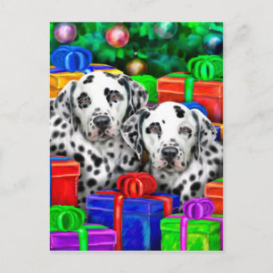 Dalmatische kerstcadeautjes voor kerstmis feestdagenkaart
