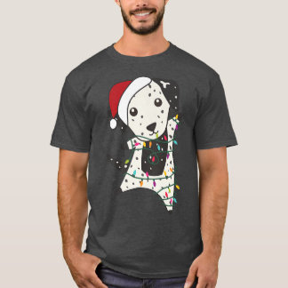 Dalmatische kerstdieren met kerstmis t-shirt