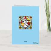 Dalmatische Kerstensok Feestdagen Kaart (Achterkant)