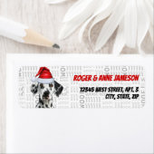 Dalmatische Kersthond Retouradres Etiket (Insitu)