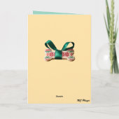 Dalmatische kerstkous feestdagen kaart (Achterkant)