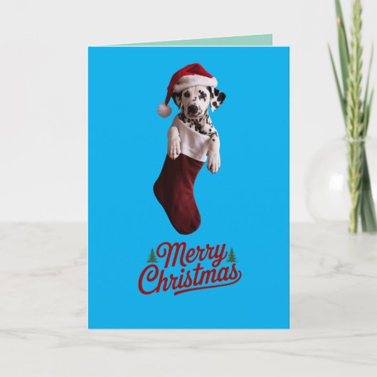 Dalmatische Kerstkous Vakantie Kaart (Voorkant)