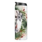 Dalmatische Kerstkrans Feestelijke Pup Thermosbeker (Geroteerd rechts)
