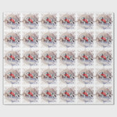 Dalmatische Kerstmis Cadeaupapier (Vlak)