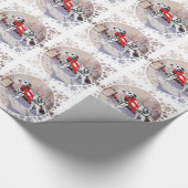 Dalmatische Kerstmis Cadeaupapier (Hoek)
