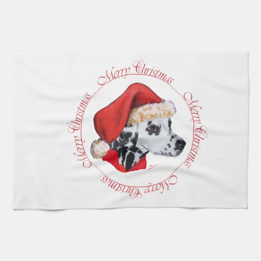 Dalmatische Kerstmis Theedoek (Horizontaal)