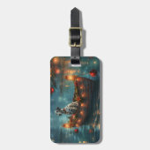 Dalmatische kerstreis bagagelabel (Voorkant verticaal)