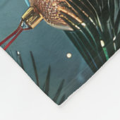 Dalmatische kerstreis fleece deken (Hoek)