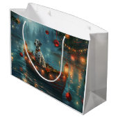 Dalmatische kerstreis groot cadeauzakje (Achterkant Gekanteld)