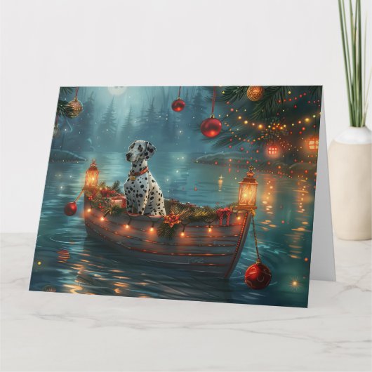 Dalmatische kerstreis kaart (Voorkant)